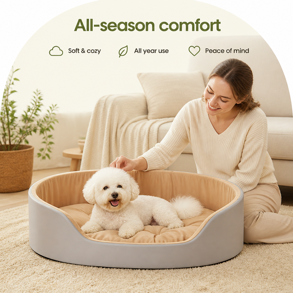 Ortekor Four Seasons Thick Polyester Dog Bed