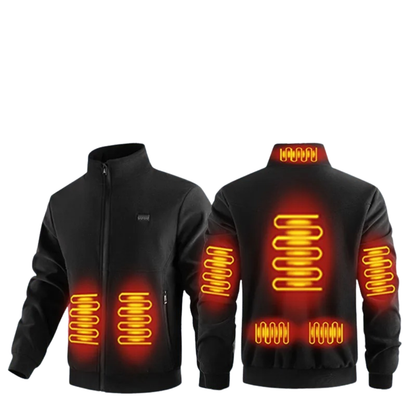 USB Powered Heated Jacket with 8 Heat Zones and Fleece Lining for Men and Women – Winter Warmth Coat