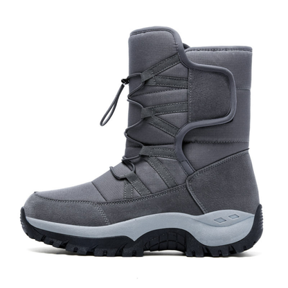 Women's Insulated Waterproof Winter Boots with Hook-and-Loop Closure for Snow & Ice