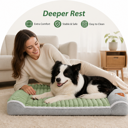 Ortekor Thickened Pillow & Anti-Skid Dog Bed (Detachable Cover)