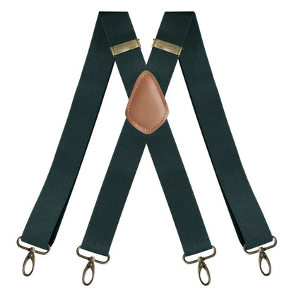 Adjustable X-Back Suspenders with Metal Clips for Men – Elastic Dress Braces for Formal & Casual Wear