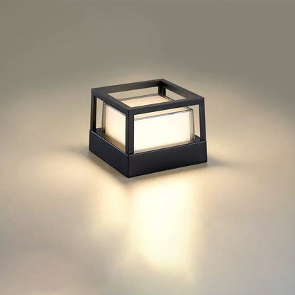 Waterproof LED Sconce for Exterior Entryways, Decks & Yards – Compact Hardwired Black Aluminum Fixture with Integrated Chip, 110-120V