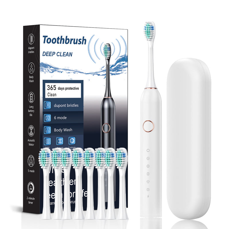 Rechargeable Sonic Toothbrush with 6 Cleaning Modes IPX7 Waterproof Electric Toothbrush 40000 VPM for Daily Oral Care Adults Dental Hygiene