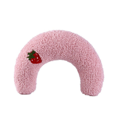 Bolstered Pet Bed for Dogs & Cats | Anxiety Relief Sleeping Cushion with Raised Edges | Machine Washable Portable Travel Pillow | Plush