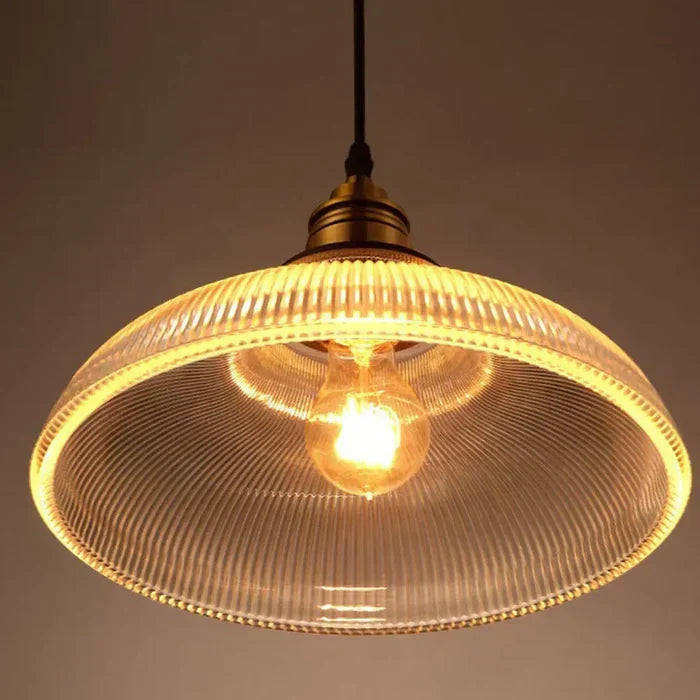 Textured Glass Drop Fixture 12-Inch Shade Golden Glow for Breakfast Nook Counter Overhead Single Bulb Suspended Accent Modern Farmhouse Char