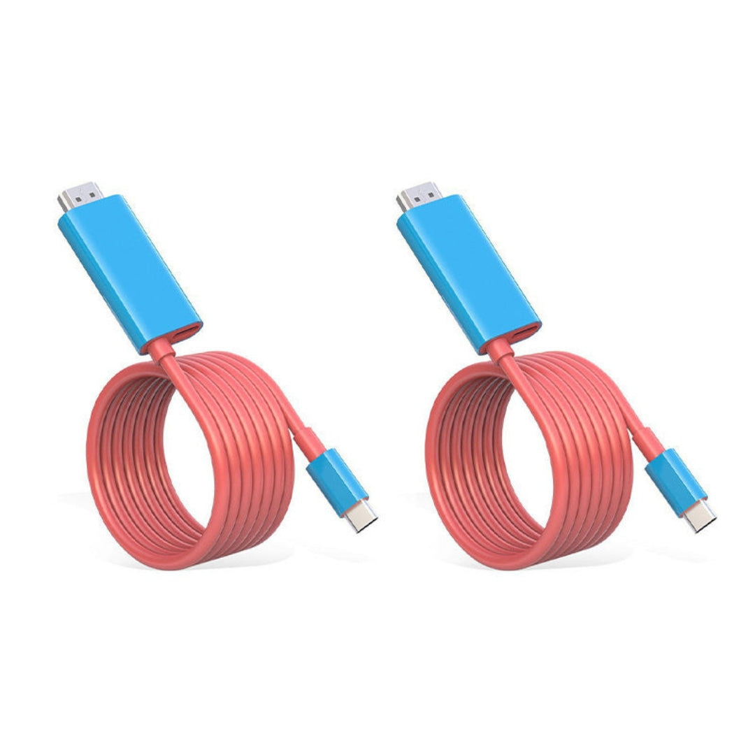 USB-C to HDMI Cable with Power Delivery Fast Charging – 6.6 ft Adapter Cord for Gaming Console, Phone, Tablet & Laptop Display Output