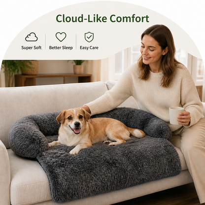 Ortekor Plush Neck Pillow Pet Sofa Bed (Removable Cover)