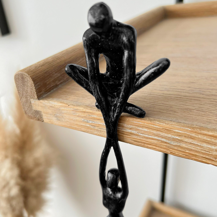Intertwined Souls Sculpture | Modern Abstract Art Statue for Home Decor | Handcrafted Resin Figurine for Living Room Bedroom Office