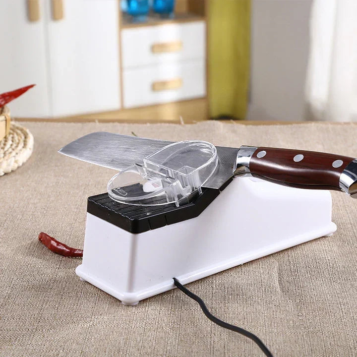Automated Blade Sharpening Tool for Kitchen Knives, Two-Stage Honing System, Quick Edge Restoration for Chef & Utility Cutlery