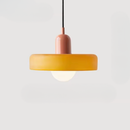 Two-Tone Glass Drop Ceiling Light Fixture for Kitchen Island Dining Room Modern Hanging Lamp