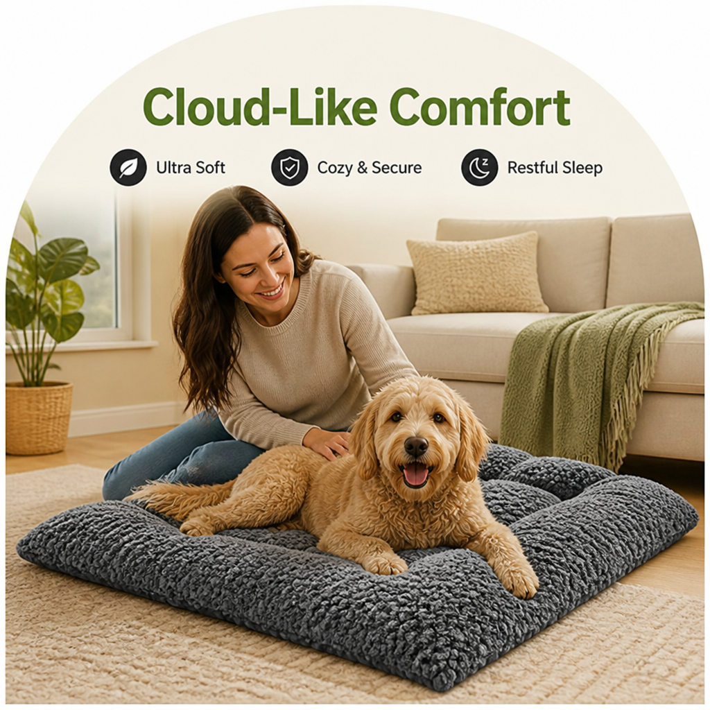Ortekor Thick Ultra-Soft Polyester & Raised Edge Crate Pad