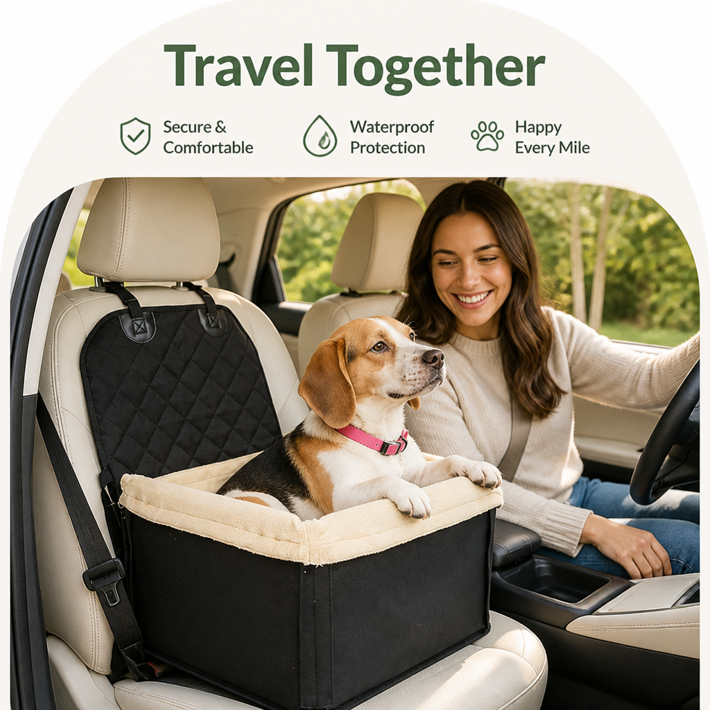 Ortekor Waterproof Removable & Washable Car Booster Seat