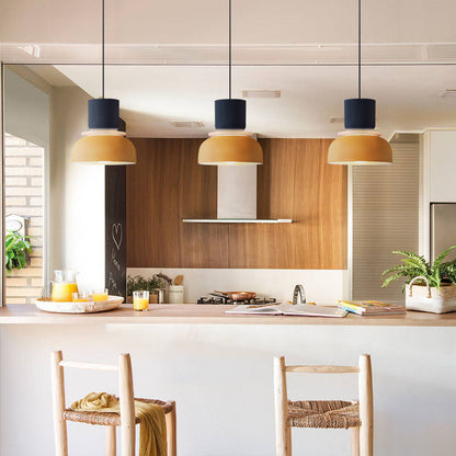 Layered Acrylic Pendant Light Fixture 11.4-Inch Pastel Macaron Colors Modern Hanging Ceiling Lamp E27 for Dining Room Living Room Kids Bedro