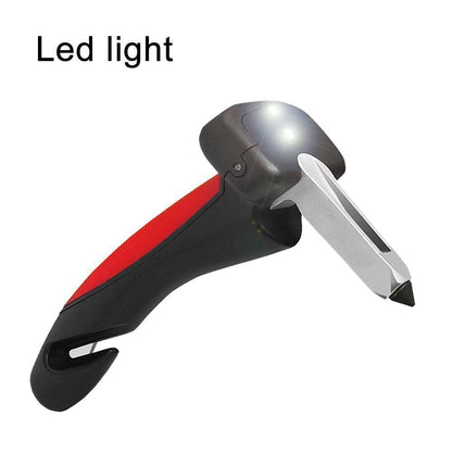 Vehicle Safety Tool with Window Breaker Seatbelt Cutter LED Light Grip Handle for Emergency Escape Car Rescue Kit Seniors Elderly