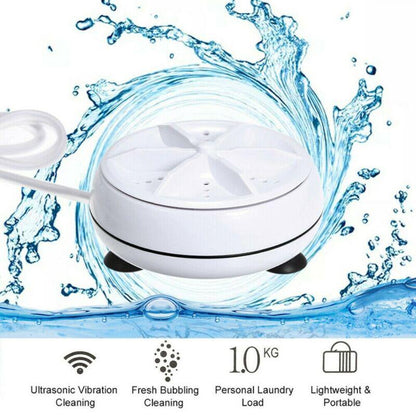 Compact USB-Powered Ultrasonic Cleaning Device for Dishes Glasses Jewelry & Produce 10W 5V Travel-Friendly Bowl Scrubber