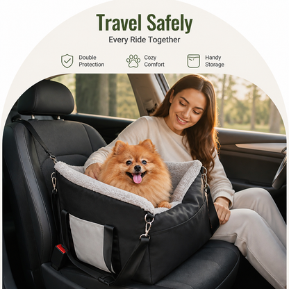 Ortekor Double Seat Belts & Washable Dog Car Seat (Small Dog)