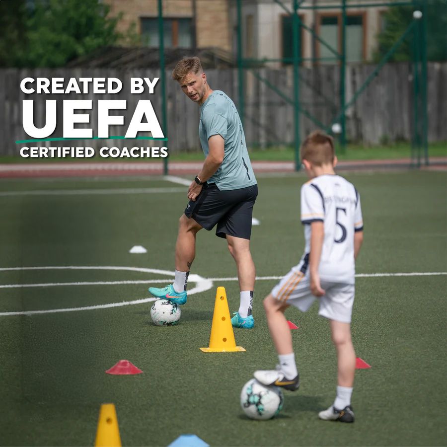 Soccer Skills Trainer Mat 35 in × 24 in Indoor Practice Set Footwork Drills Ball Control Kit for Kids Youth Players at Home