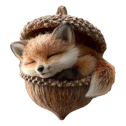 Woodland Animal Night Light for Kids – Acorn-Shaped LED Bedside Lamp with Fox, Owl, Rabbit Designs for Nursery Decor