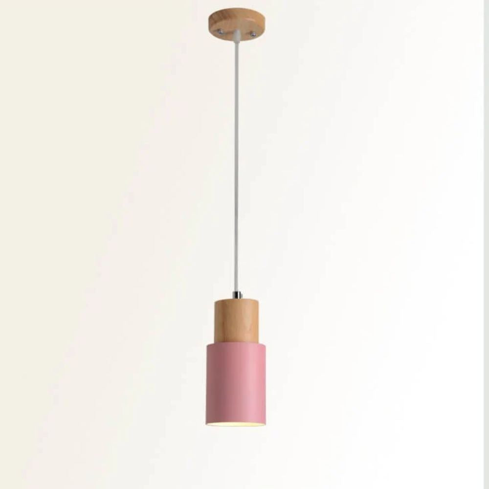 Rustic Chic Metal Wooden Hanging Lamp