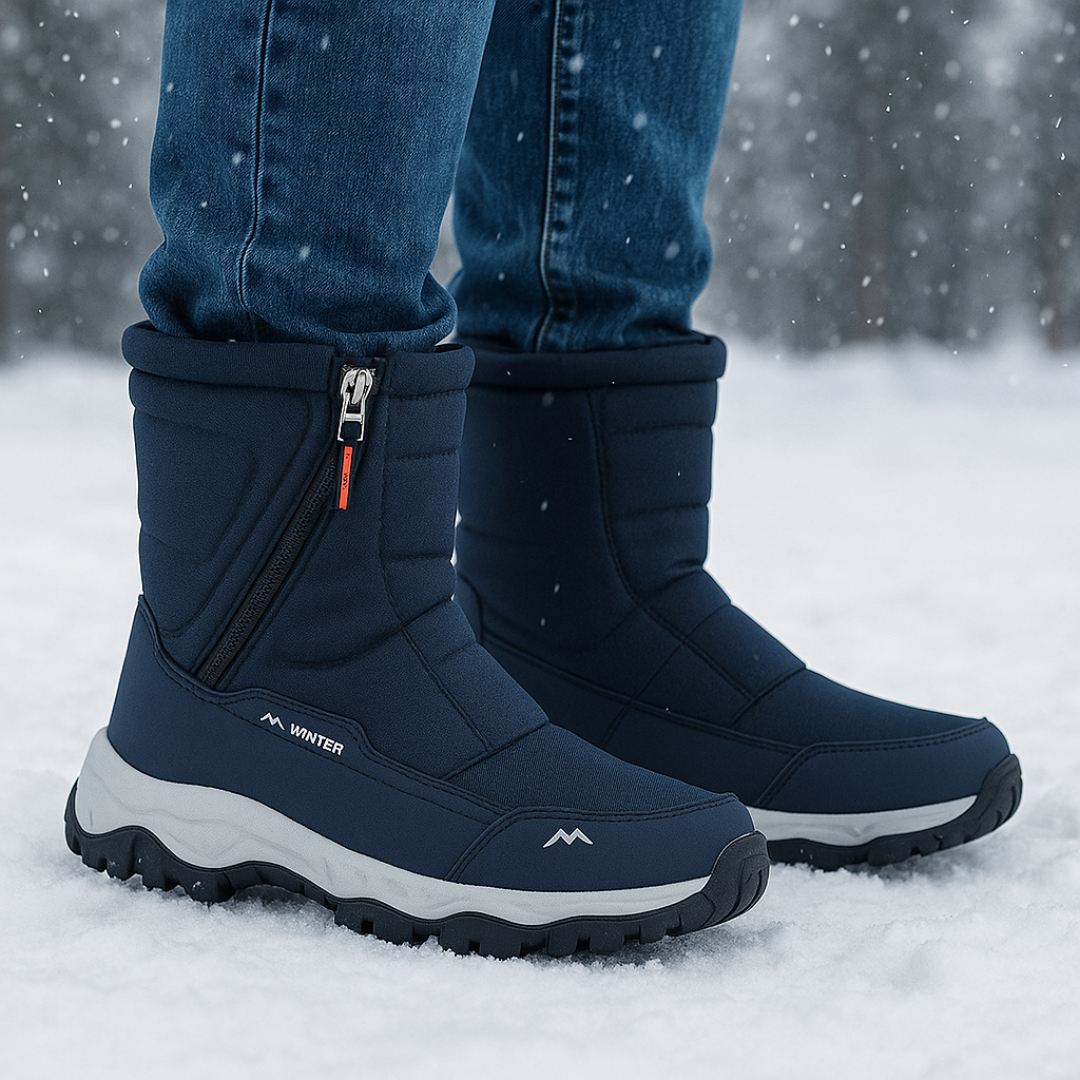 Insulated Waterproof Snow Boots for Women – Slip-Resistant Winter Footwear with Plush Lining for Cold Weather