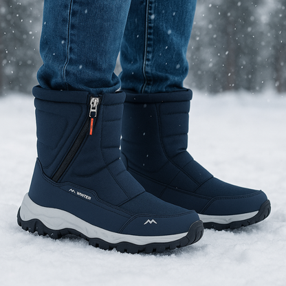 Insulated Waterproof Snow Boots for Women – Slip-Resistant Winter Footwear with Plush Lining for Cold Weather
