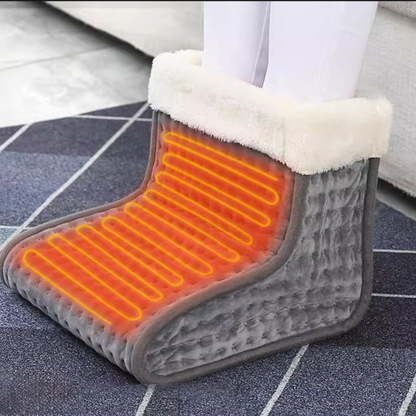 Electric Heated Foot Warmer with 6 Temperature Settings & Auto Shutoff – Washable Fleece Pad for Cold Feet Relief