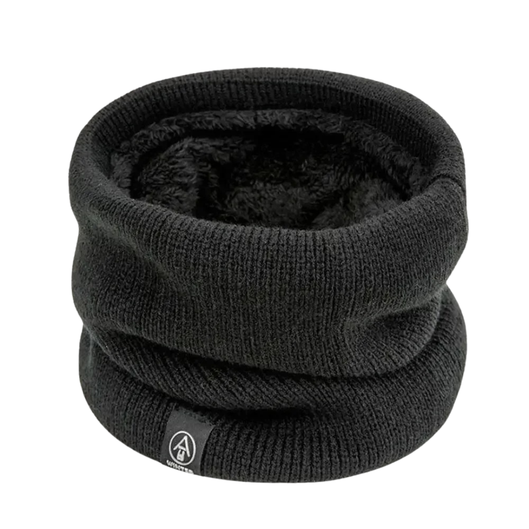 Fleece-Lined Knit Neck Warmer – Thermal Double-Layer Winter Scarf Gaiter for Cold Weather Running Hiking Commuting | 2-Pack Unisex Neck Wrap