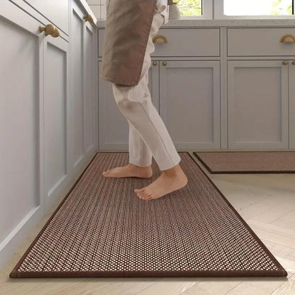 Anti-Fatigue Kitchen Floor Mat Set Non-Slip Cushioned Runner & Accent Mat for Sink Stove Cooking Area Comfort Ergonomic Standing Support