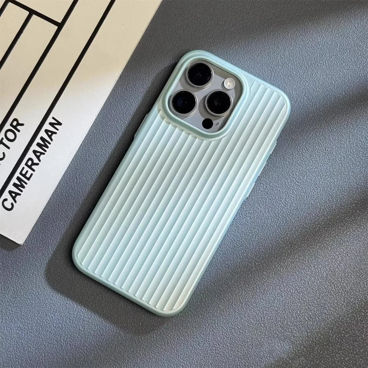Slim Titanium-Finish iPhone Case with Military-Grade Drop Protection and Wireless Charging Support for iPhone 13, 14, 15, 16 Series