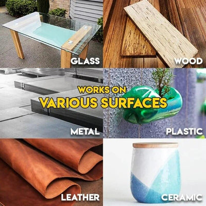 Industrial-Strength Adhesive for Glass, Ceramic, Plastic, Leather & More – Fast-Drying All-Purpose Bonding Solution for Household Repairs