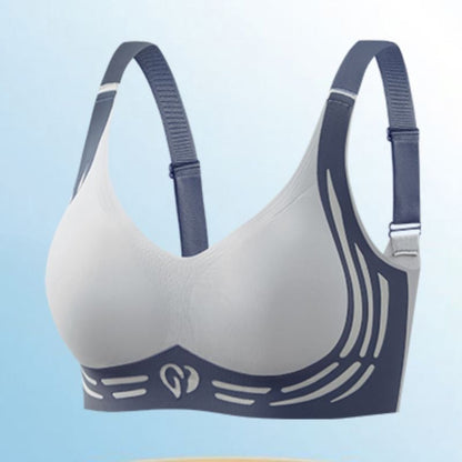 Wireless Lift Bra with Wide Straps – Wire-Free Support and Smoothing U-Back Design for Full Coverage