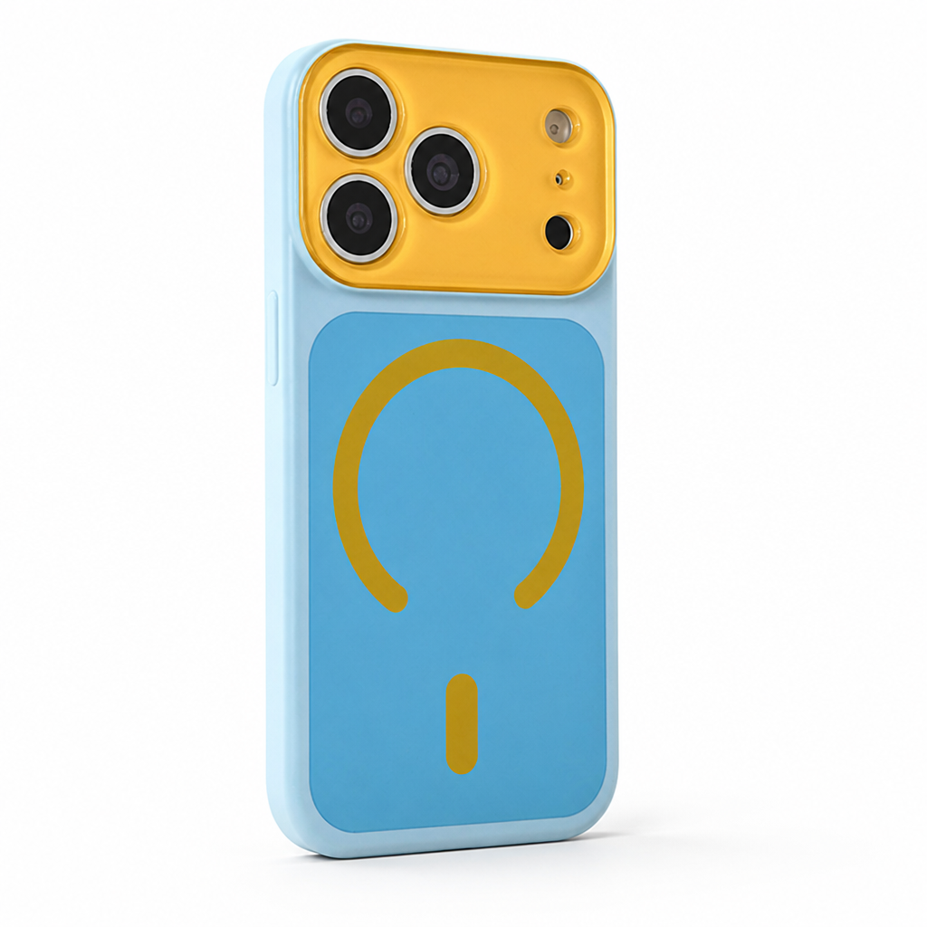 Reinforced-Corner Magnetic Phone Case with Drop Protection & Wireless Charging Alignment for iPhone 13-17 Series