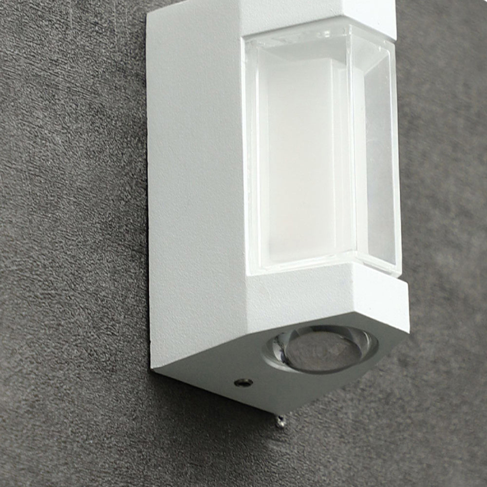 Outdoor Sconce Fixture 10.6 in Black Waterproof Bidirectional Beam for Exterior Walls Entrance Porch Garden Pathway Architectural Accent IP6