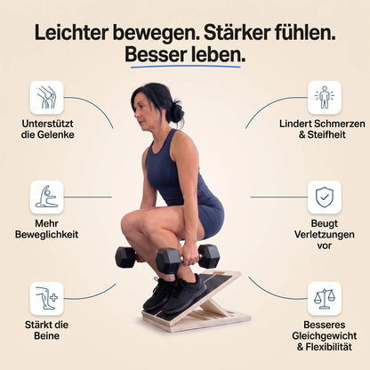 Incline Board Wooden Mobility & Balance Trainer