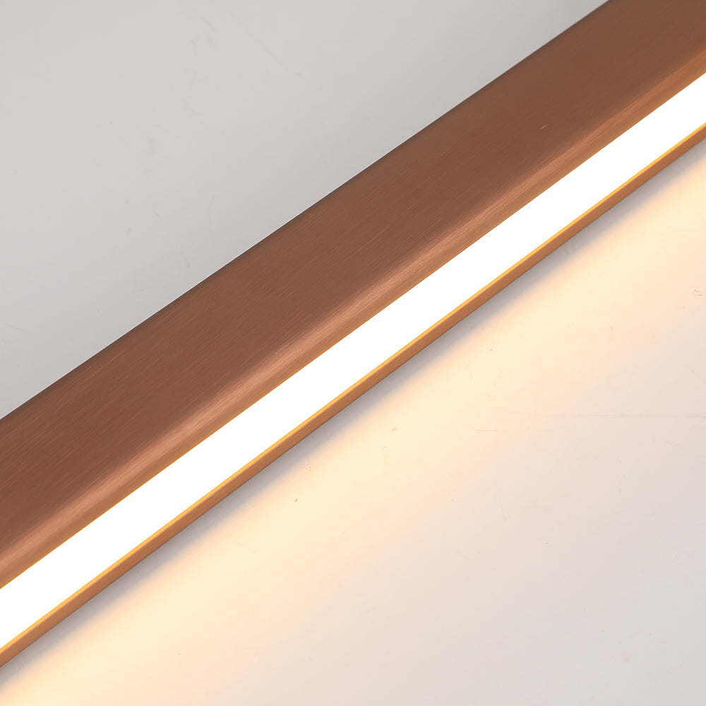 Sleek Overhead LED Bar Light Metal Frame Acrylic Diffuser Adjustable Height Dining Room Kitchen Island