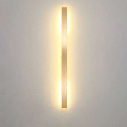 Linear Wall Sconce – LED Modern Metal Accent Light for Living Room Bedroom Hallway Entryway – Dimmable Option Available – Rectangular