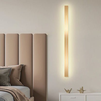 Linear Wall Sconce – LED Modern Metal Accent Light for Living Room Bedroom Hallway Entryway – Dimmable Option Available – Rectangular
