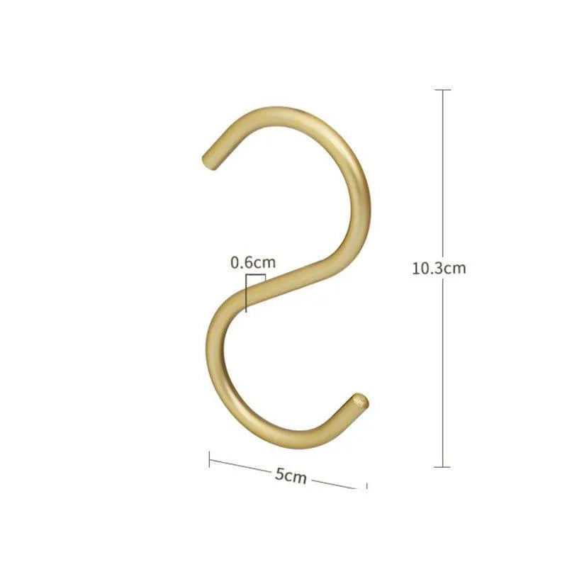 Metal S-Hook Closet Organizers – Space-Saving Hangers for Clothes, Scarves & Accessories – 5-Pack Rust-Resistant Wardrobe Hooks