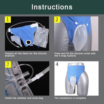 Medical Urine Drainage System with Soft-Touch Receiver for Bedside Relief & Recovery