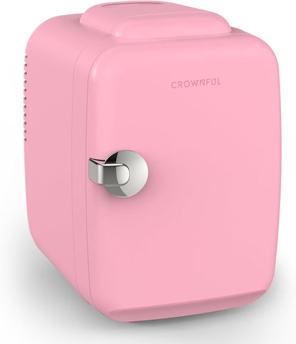 Mini Fridge with Cooling and Warming, Small Refrigerator for Skincare, Portable Mini Fridge for Dorm Room and Car