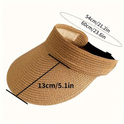 Packable Wide-Brim Sun Hat for Women – Lightweight UV-Blocking Visor