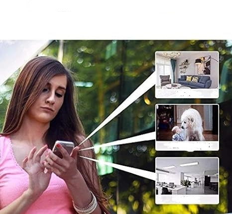 Compact Wireless Security Camera 1080P HD WiFi Indoor Outdoor Motion Detection Night Vision Rechargeable Battery Powered Home Surveillance
