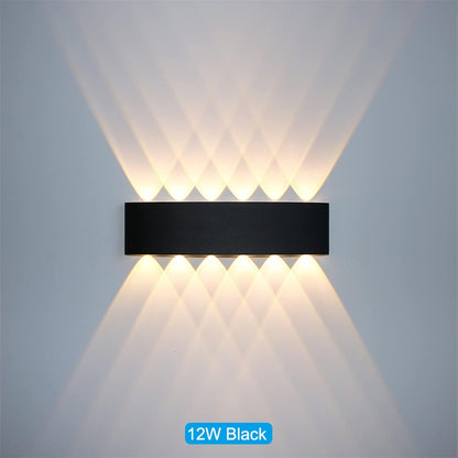 Indoor Outdoor Wall Sconce – Hardwired Weatherproof Light Fixture, Slim Vertical Profile for Entryway, Patio, Garden