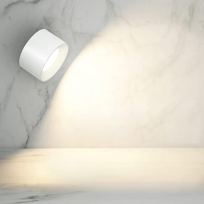 Rechargeable Magnetic Wall Sconce with 360° Swivel Head – Dimmable LED Light, Touch or Remote Control, Cordless Design for Bedroom, Living
