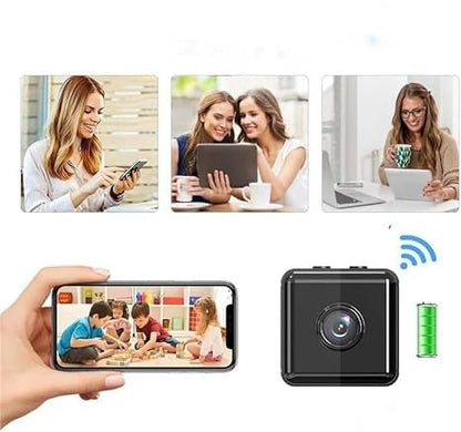 Compact Wireless Security Camera 1080P HD WiFi Indoor Outdoor Motion Detection Night Vision Rechargeable Battery Powered Home Surveillance