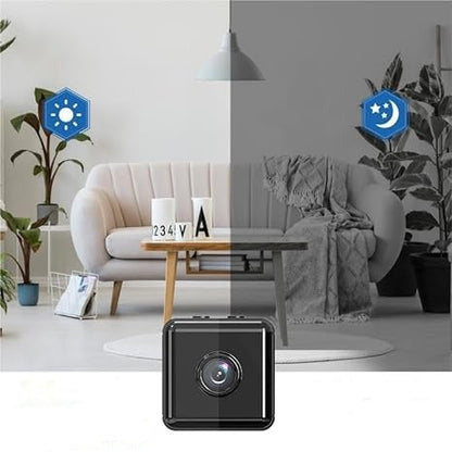 Compact 1080p WiFi Security Camera with Night Vision for Home & Office | Motion Alerts & App Control