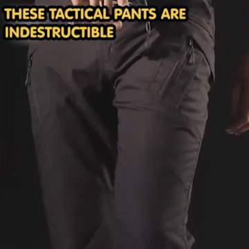 Urban Pro | Men's Black Cargo Pants with Waterproof Fabric | Multi-Pocket Design for Outdoor Adventures