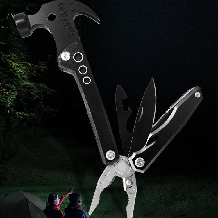 Compact Utility Hammer with 19 Built-In Tools for Home Repair, Camping, DIY Projects & Emergency Kits