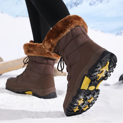 Women's Insulated Winter Boots – Warm Lined Cold-Weather Footwear with Anti-Slip Tread for Snow & Ice
