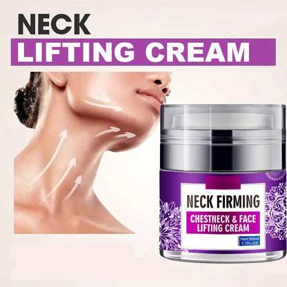 Firming Neck Cream with Hyaluronic Acid & Vitamin E for Smoother, Tighter Skin on Neck & Décolleté | Anti-Aging Moisturizer for Women